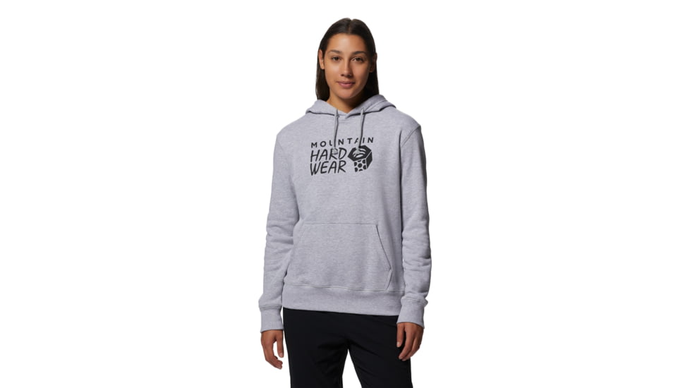 Mountain Hardwear Logo Pullover Hoody - Women's, Large, Hardwear Grey H, 2016791057-Hardwear Grey H-L