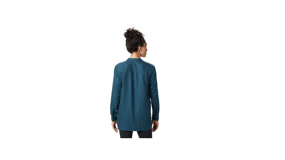 Mountain Hardwear Makena Long Sleeve Shirt - Womens, Icelandic, Medium, 1851911324-M
