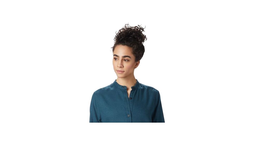 Mountain Hardwear Makena Long Sleeve Shirt - Womens, Icelandic, Medium, 1851911324-M