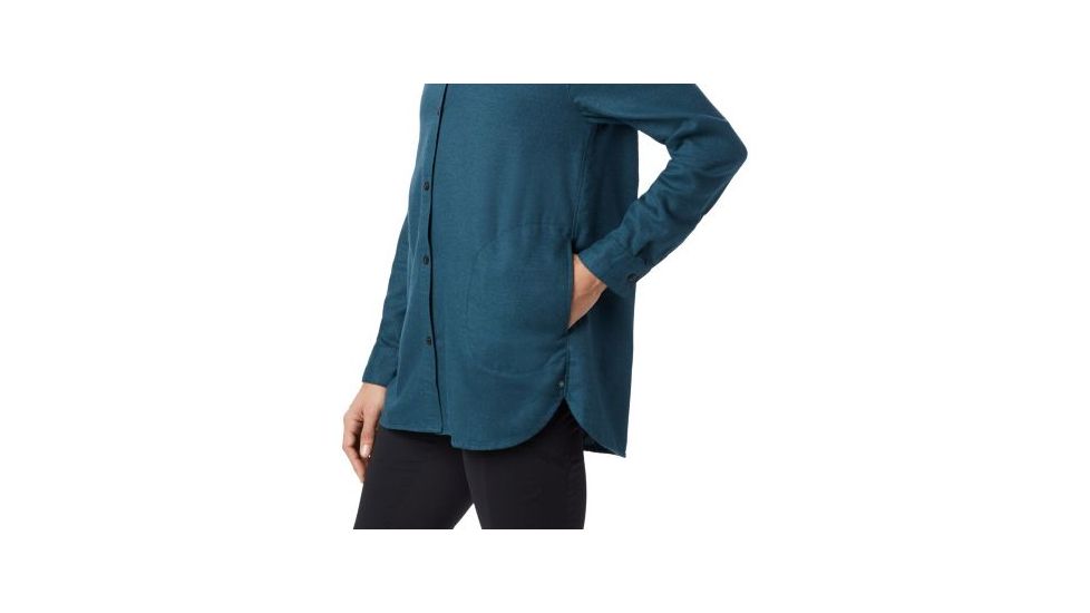 Mountain Hardwear Makena Long Sleeve Shirt - Womens, Icelandic, Medium, 1851911324-M
