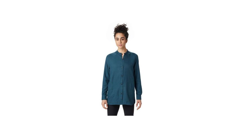 Mountain Hardwear Makena Long Sleeve Shirt - Womens, Icelandic, Medium, 1851911324-M