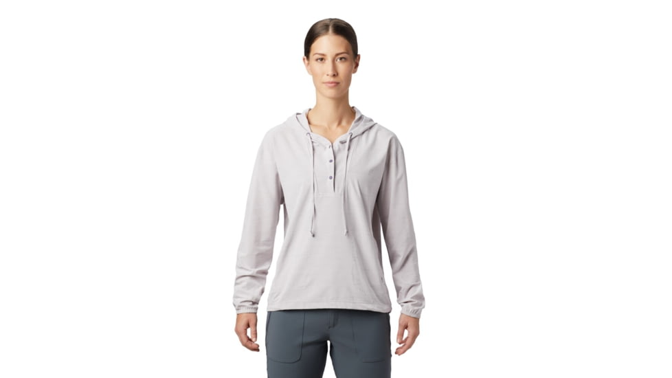 Mountain Hardwear Mallorca Stretch Long Sleeve Shirt - Womens, Dusted Sky, Medium, 1829461549-M