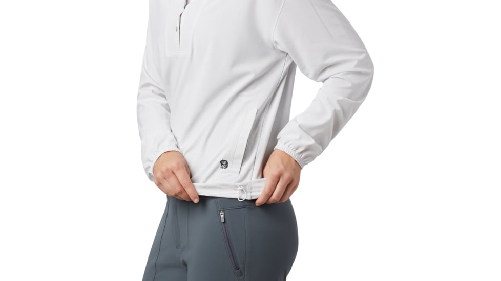 Mountain Hardwear Mallorca Stretch Long Sleeve Shirt - Womens, Steam, Large, 1829461088-L