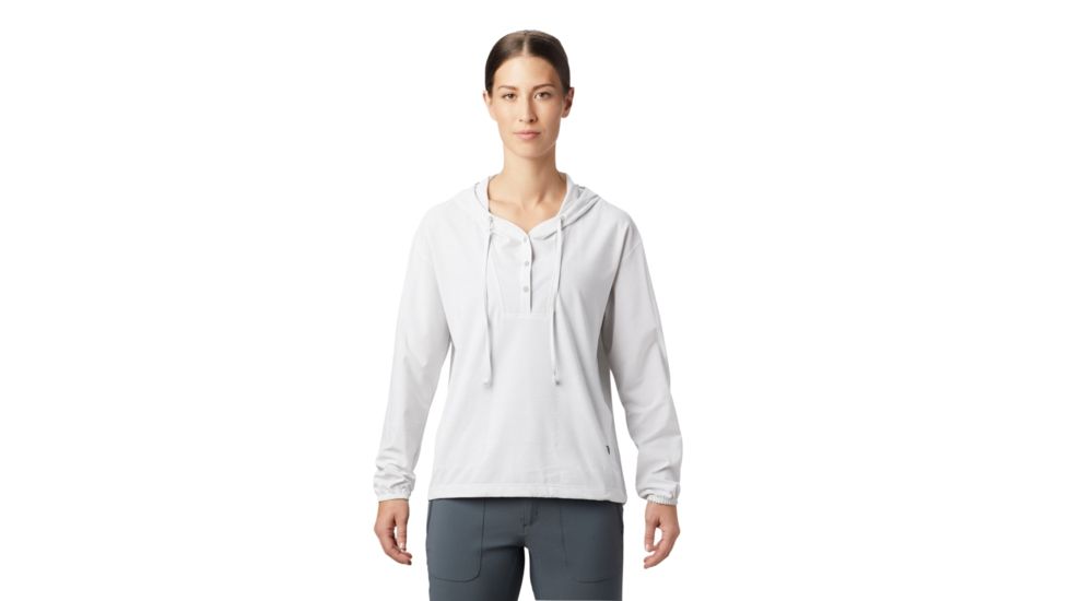 Mountain Hardwear Mallorca Stretch Long Sleeve Shirt - Womens, Steam, Large, 1829461088-L