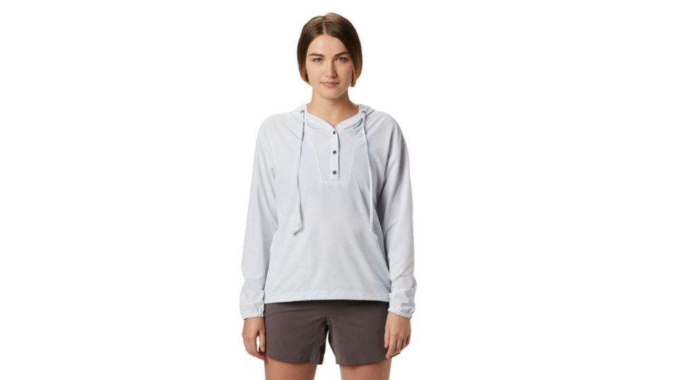 Mountain Hardwear Mallorca Stretch Long Sleeve Shirt - Womens, Zinc, Extra Large, 1829461492-XL