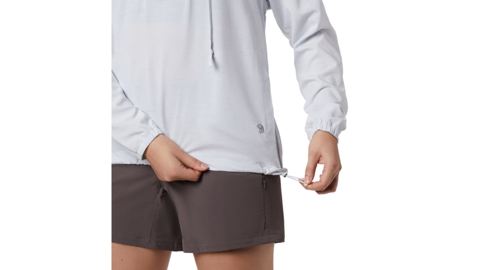 Mountain Hardwear Mallorca Stretch Long Sleeve Shirt - Womens, Zinc, Medium, 1829461492-M