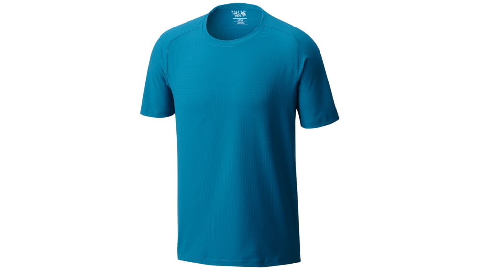 Mountain Hardwear MHW AC Short Sleeve Tee - Men's-Phoenix Blue-Large