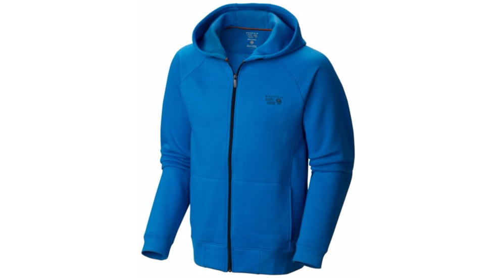 Mountain Hardwear MHW Logo Full Zip Hoody - Mens-Hyper Blue-Large