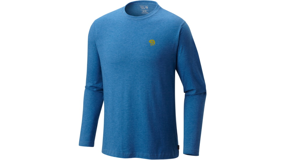 Mountain Hardwear MHW Logo Graphic Long Sleeve T - Men's-Heather Nightfall-Small