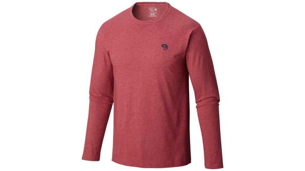 MHW Logo Graphic Long Sleeve T - Mens-Heather Smolder-Small