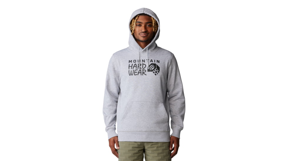 Mountain Hardwear MHW Logo PO Hoody - Men's, Hardwear Grey Heather, L, 2100581-057-L