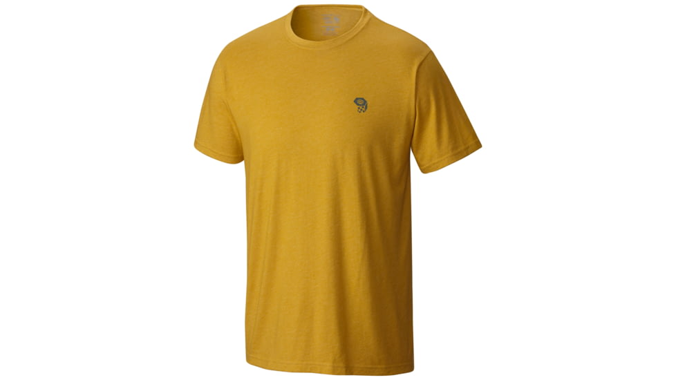 MHW Logo Short Sleeve T - Mens-Heather Inca Gold/Grey-Small