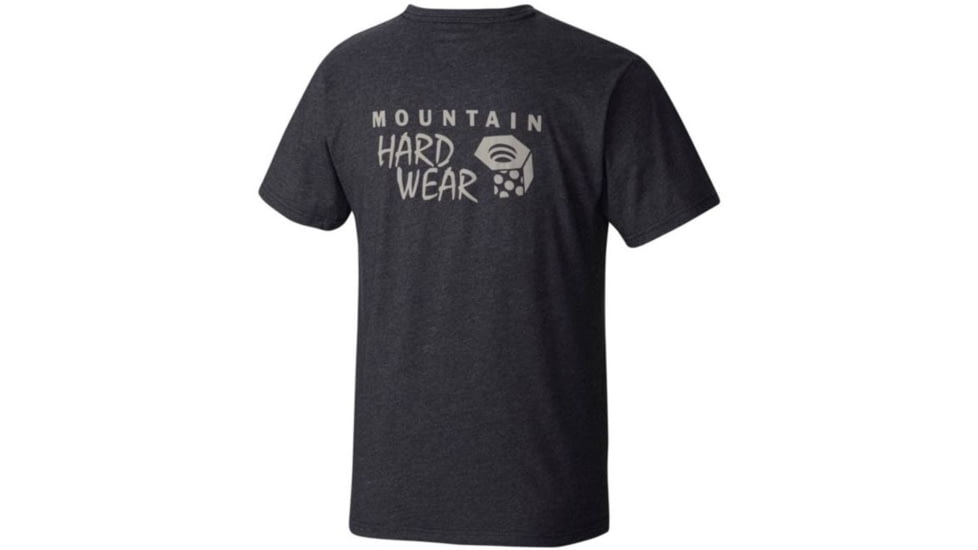 Mountain Hardwear MHW Logo Short Sleeve T - Mens-Heather Black-Large mth0158-Heather Black-Large