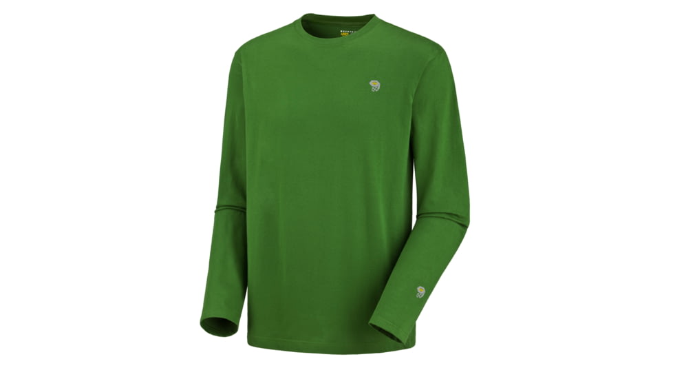 Mountain Hardwear MHW Logo Tee Long Sleeve - Men's-Jungle-X-Large