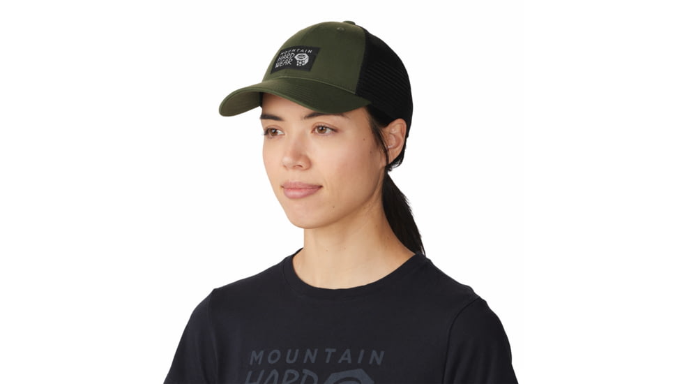 Mountain Hardwear MHW Logo Trucker Hat - Unisex, Surplus Green, One Size, 1983471347-Sn-O/S