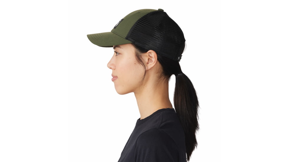 Mountain Hardwear MHW Logo Trucker Hat - Unisex, Surplus Green, One Size, 1983471347-Sn-O/S