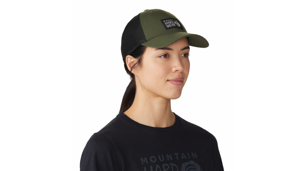 Mountain Hardwear MHW Logo Trucker Hat - Unisex, Surplus Green, One Size, 1983471347-Sn-O/S