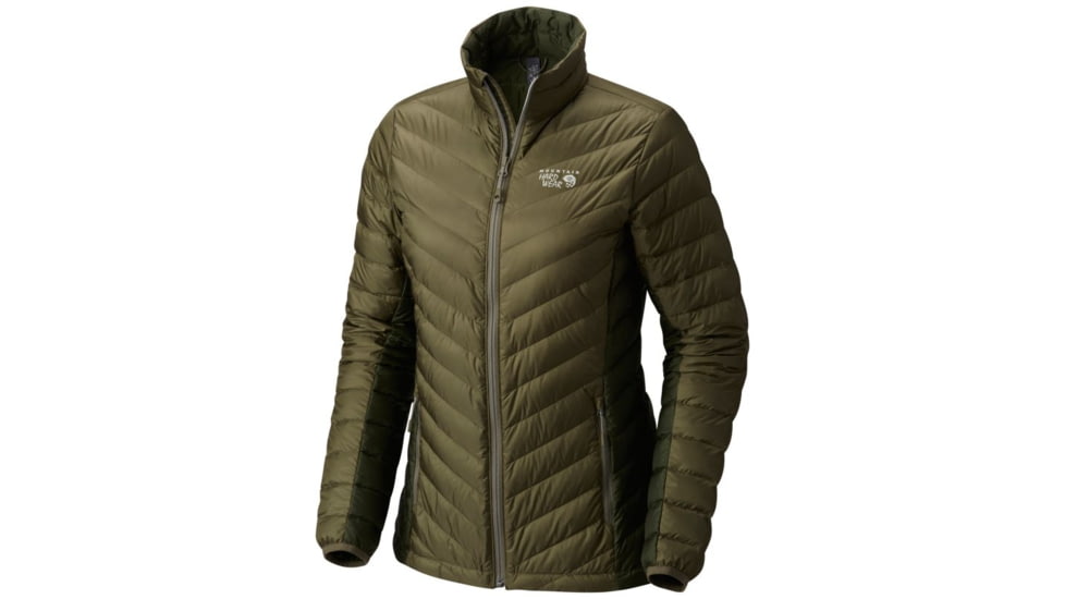 Mountain Hardwear Micro Ratio Down Jacket - Women's, Stone Green, Surplus Green, S 1677071397-S