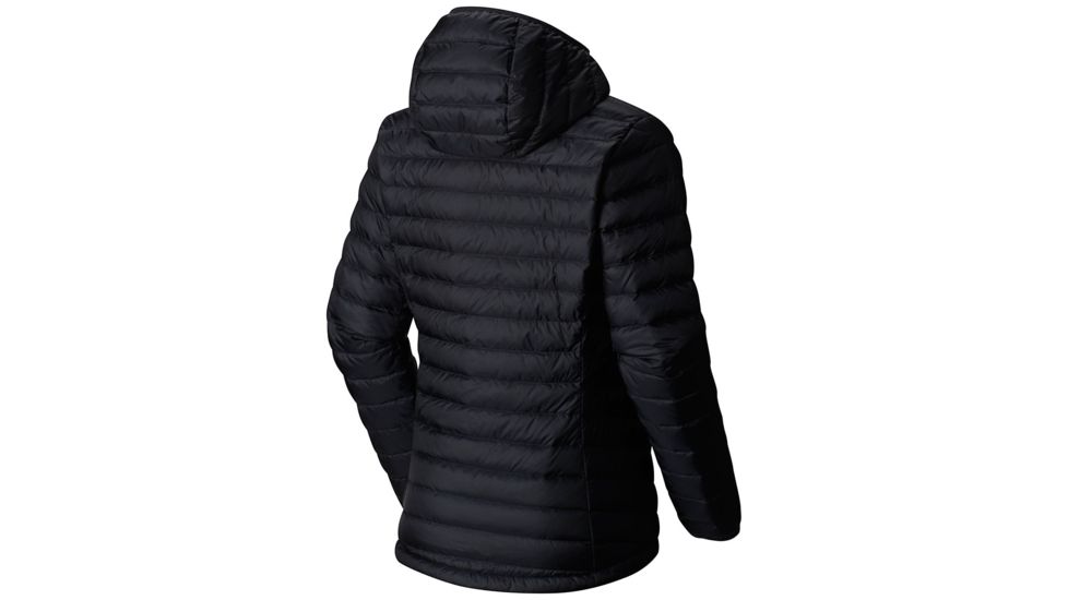 Mountain Hardwear Micro Ratio Hooded Down Jacket, Black, XL, 1677081090-XL