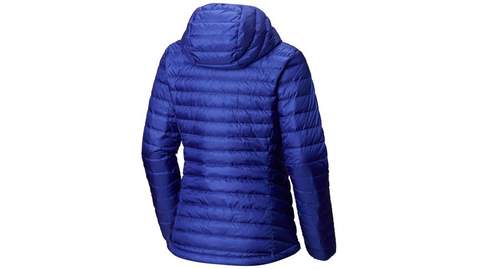Mountain Hardwear Micro Ratio Hooded Down Jacket, Blue Print, L, 1677081516-L