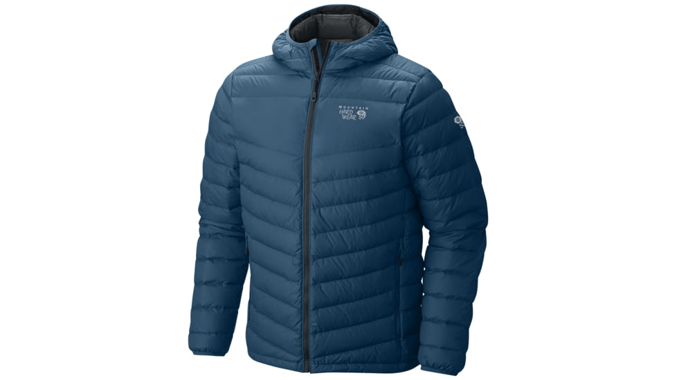 Mountain Hardwear Micro Ratio Hooded Down Jacket - Men's-Phoenix Blue-Small