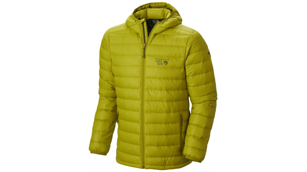 Mountain Hardwear Micro Ratio Hooded Down Jacket - Men's-Python Green-X-Large