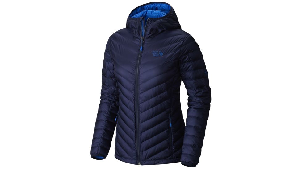 Mountain Hardwear Micro Ratio Hooded Down Jacket - Women's-Indigo Blue-X-Small