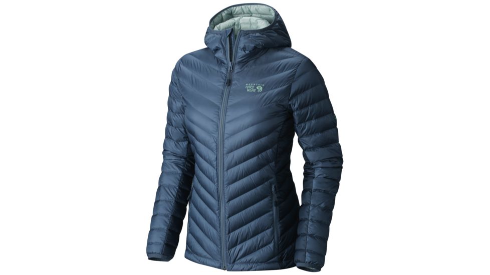 Mountain Hardwear Micro Ratio Hooded Down Jacket - Women's-Mountain/Zinc-Large