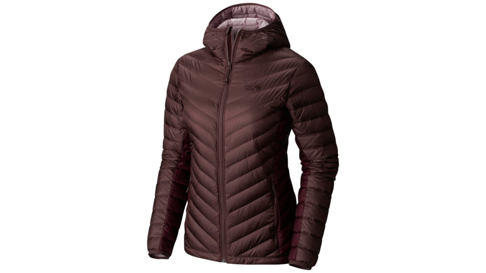 Mountain Hardwear Micro Ratio Hooded Down Jacket - Women's-Purple Plum/Marionberry-X-Large