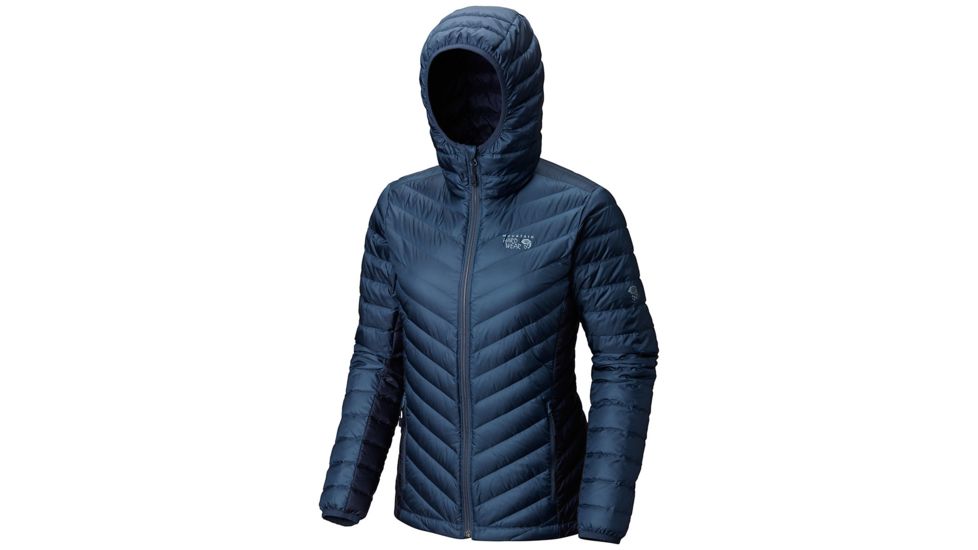 Mountain Hardwear Micro Ratio Hooded Down Jacket, Zinc, S, 1677081492-S