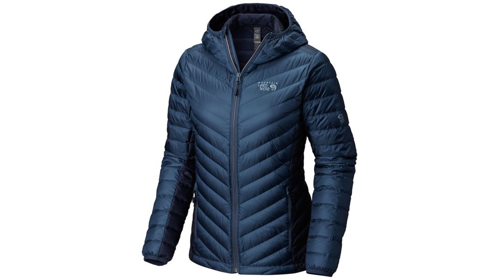 Mountain Hardwear Micro Ratio Hooded Down Jacket, Zinc, S, 1677081492-S