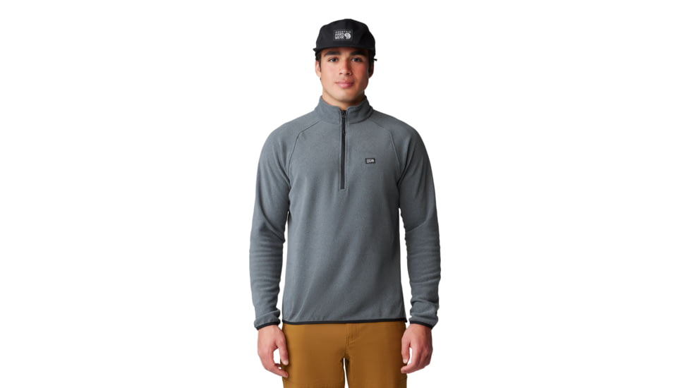 Mountain Hardwear Microchill 1/4 Zip Pullover - Men's, Volcanic Heather, XS, 2104711-007-XXL