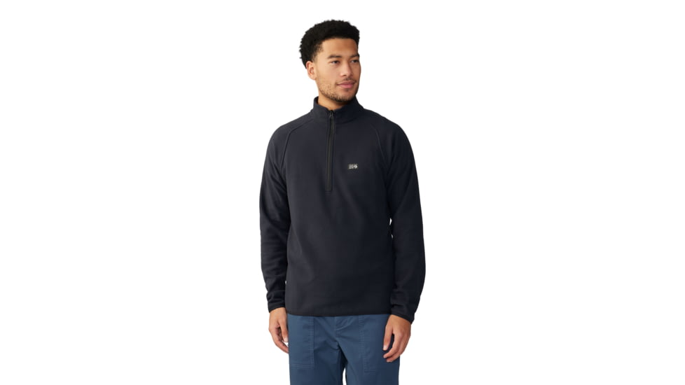Mountain Hardwear Microchill 1/4 Zip Pullover - Men's, Black, M, 2104711-010-L