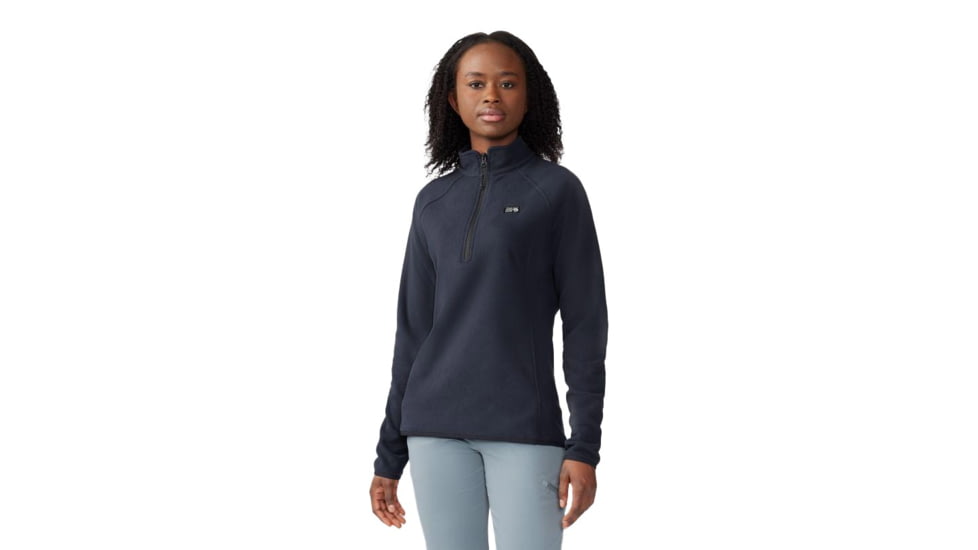 Mountain Hardwear Microchill 1/4 Zip Pullover - Women's, Black, Small, 2048281010-S