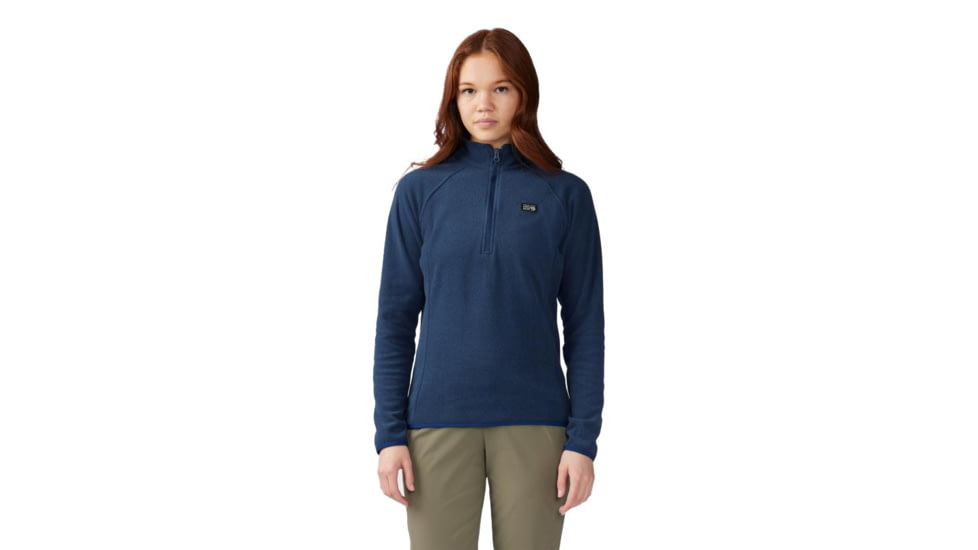 Mountain Hardwear Microchill 1/4 Zip Pullover - Women's, Outer Dark Heather, Extra Large, 2048281401-XL