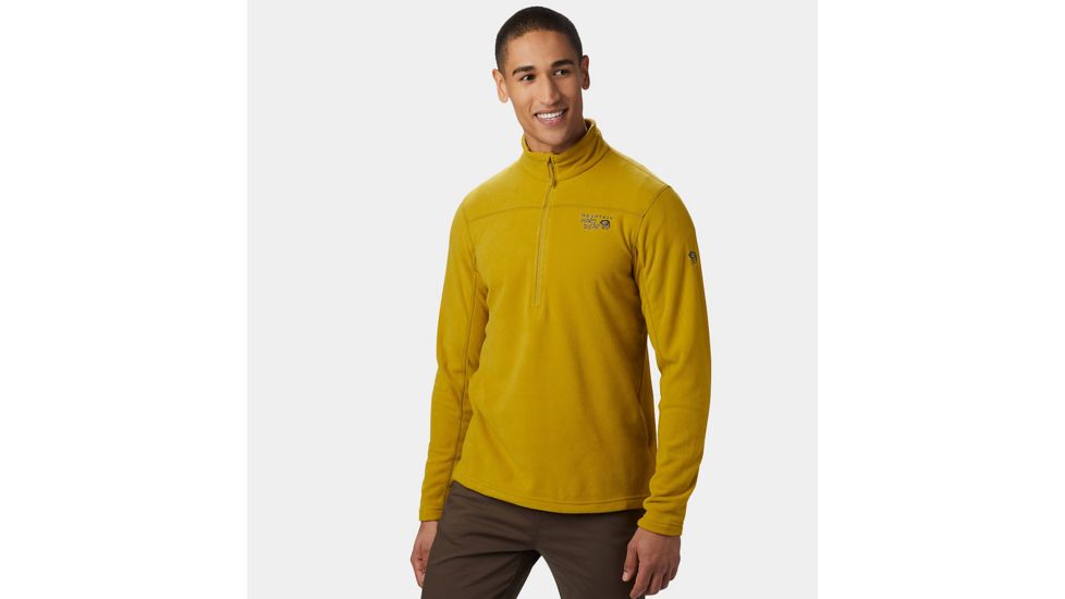 Mountain Hardwear Microchill 2.0 Zip T, Dark Citron, M, 1677261358-M
