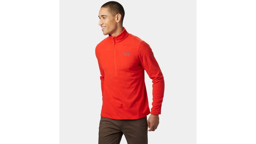 Mountain Hardwear Microchill 2.0 Zip T, Fiery Red, S, 1677261636-S