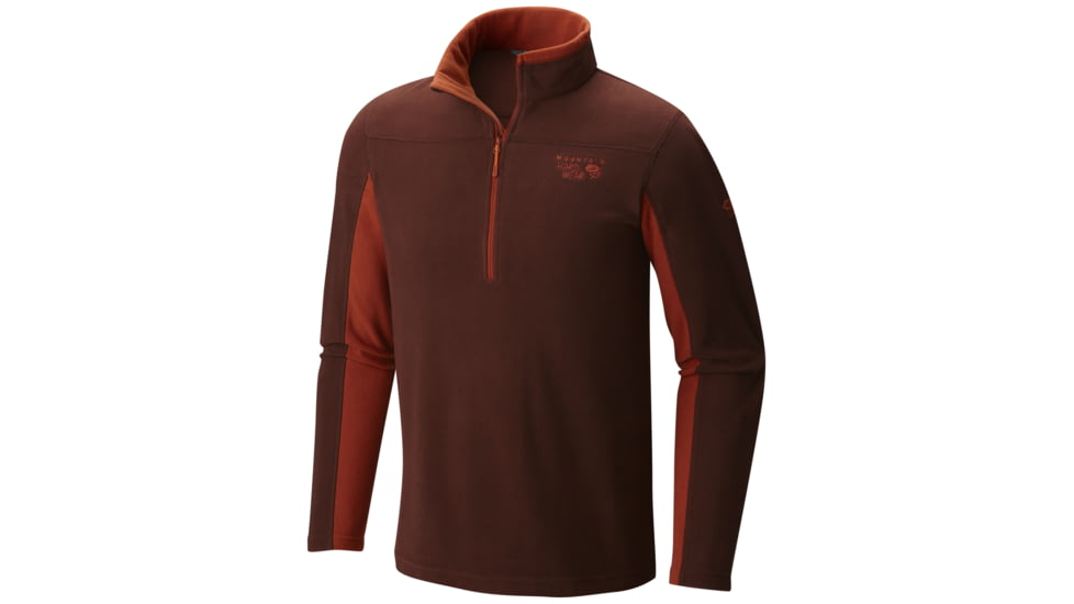 Mountain Hardwear Microchill 2.0 Zip T - Men's-Redwood-Medium