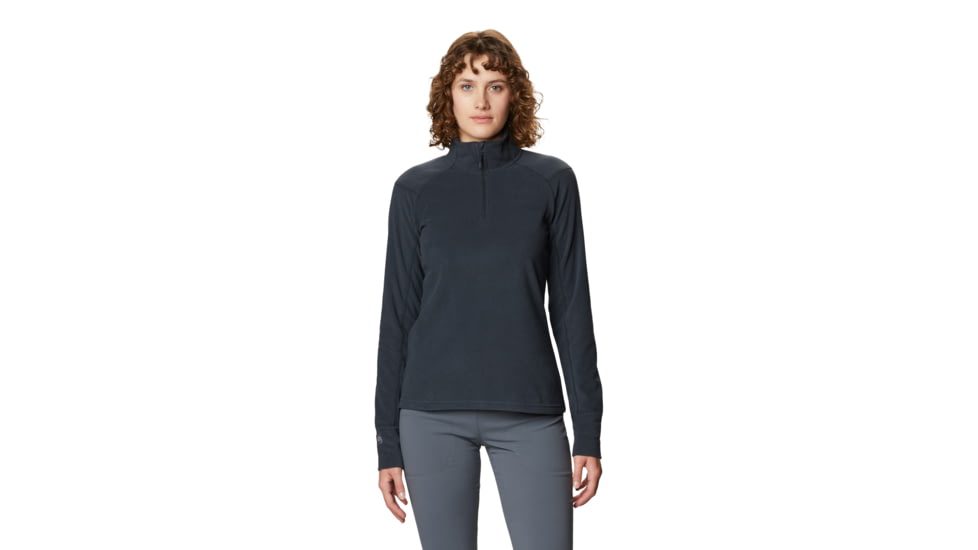 Mountain Hardwear Microchill 2.0 Zip T - Women's, Dark Storm, Medium, OL0052004-M