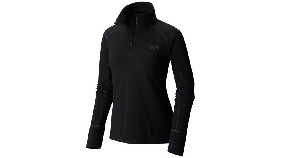 Mountain Hardwear MicroChill 2.0 Zip T - Womens, Black, Extra Small, 1677371090-XS