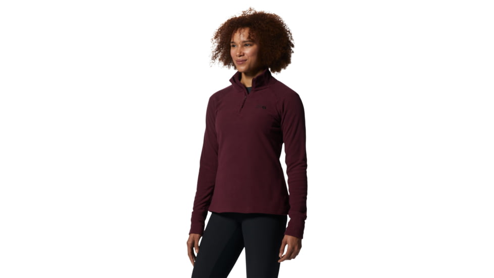 Mountain Hardwear Microchill 2.0 Zip T - Womens, Cocoa Red, Extra Small, 1677371604-Cocoa Red-XS