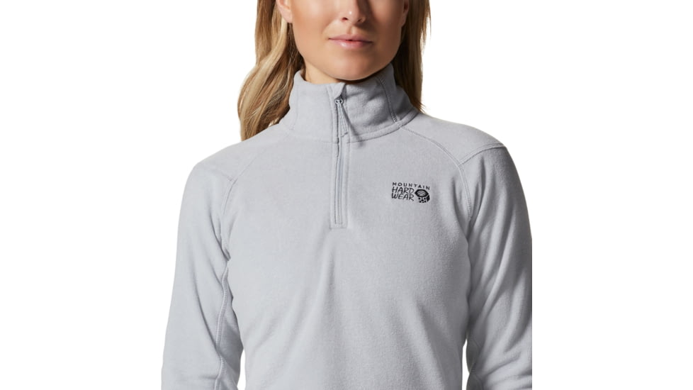 Mountain Hardwear Microchill 2.0 Zip T - Womens, Glacial Heather, Large, 1677371097-GL