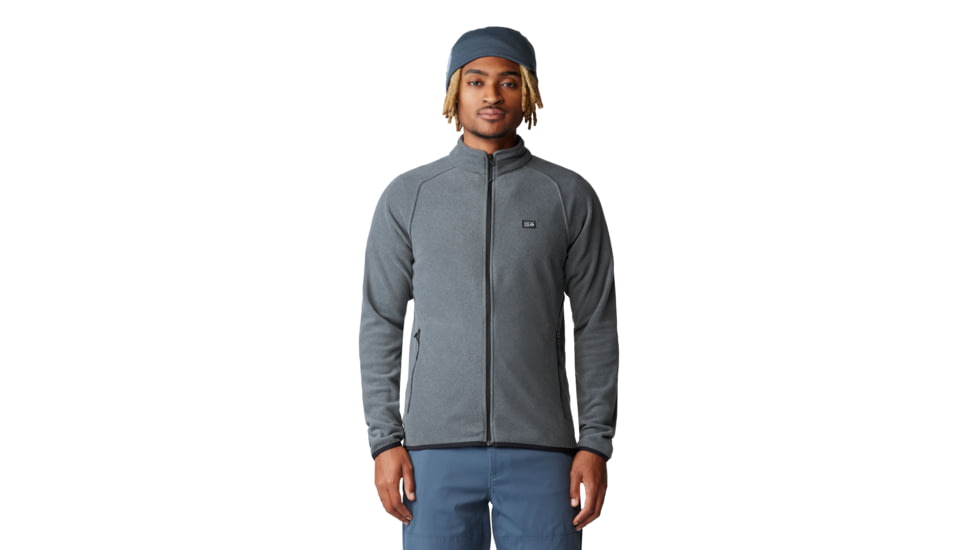 Mountain Hardwear Microchill Full Zip Jacket - Men's, Volcanic Heather, XS, 2104701-007-XL