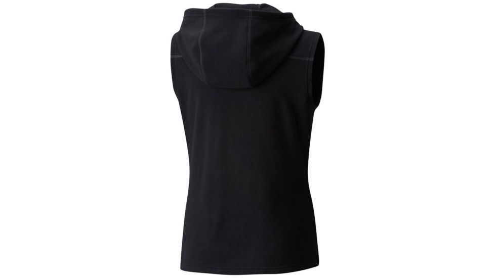 Mountain Hardwear MicroChill Hooded Fleece Vest - Womens, Black, Small, 1732861010-S