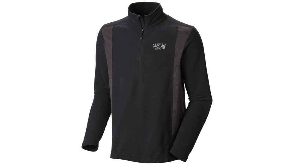 Mountain Hardwear MicroChill Tech Zip-T - Men's-Black-Small