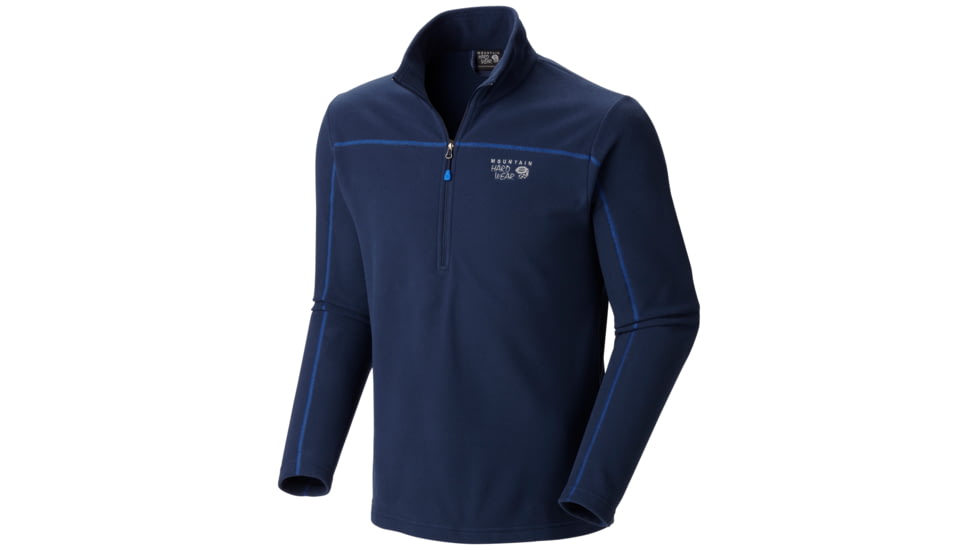 Mountain Hardwear Microchill Zip T Clearance - Men's-Collegiate Navy-X-Large