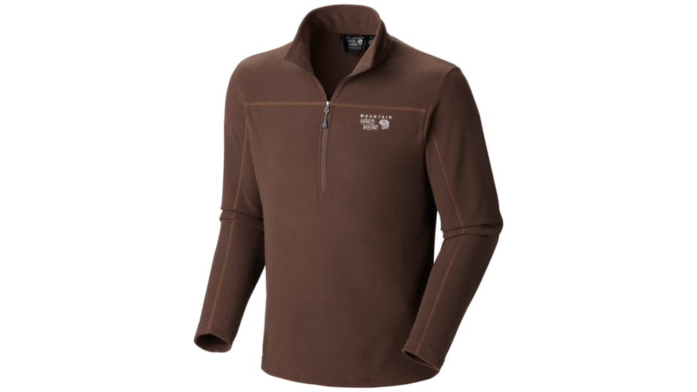 Mountain Hardwear Microchill Zip T Clearance - Men's-Cordovan-Small