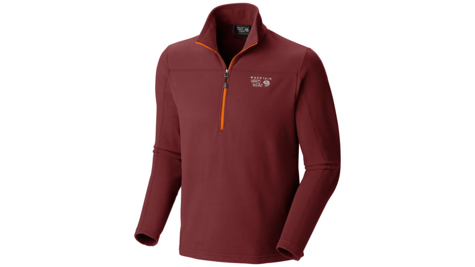 Mountain Hardwear Microchill Zip T Clearance - Men's-Shiraz-Large