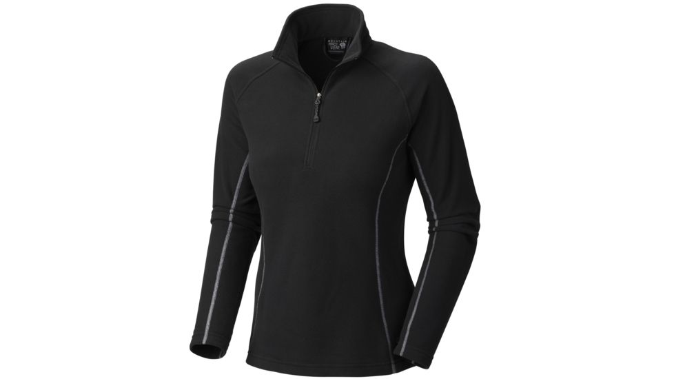 Mountain Hardwear MicroChill Zip T Long Sleeve Clearance - Women's-Small-Black