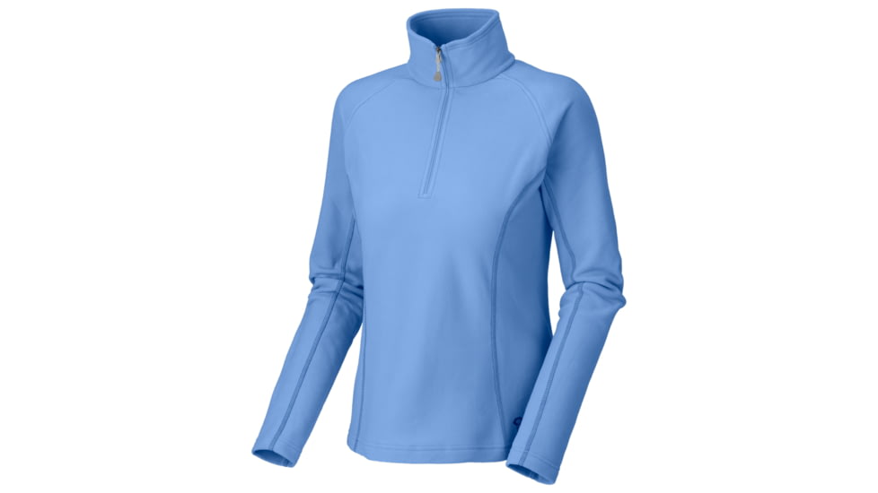 Mountain Hardwear MicroChill Zip T Long Sleeve - Women's-Bluestreak-Large